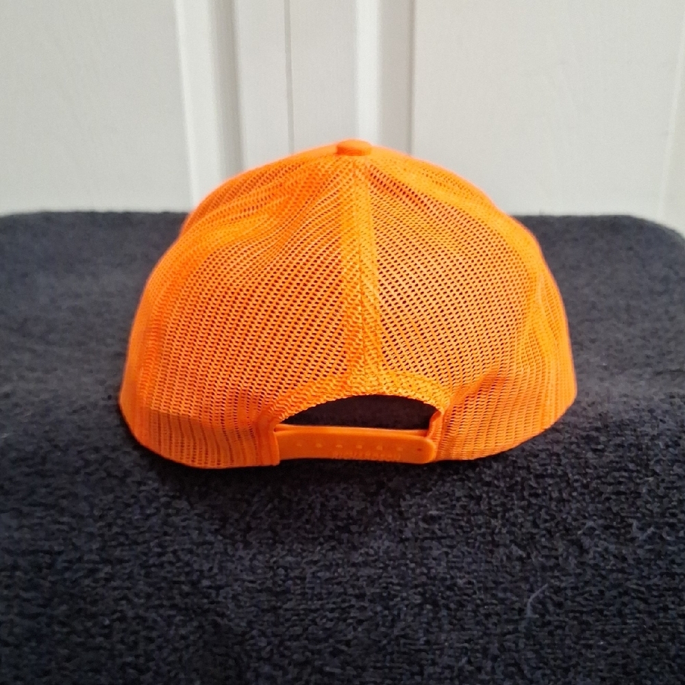 Richardson Hunter Orange Dream Ranch Lodge Baseball Trucker Hat - Picture 3 of 4